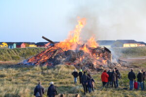 Osterfeuer auf Helgoland 2014